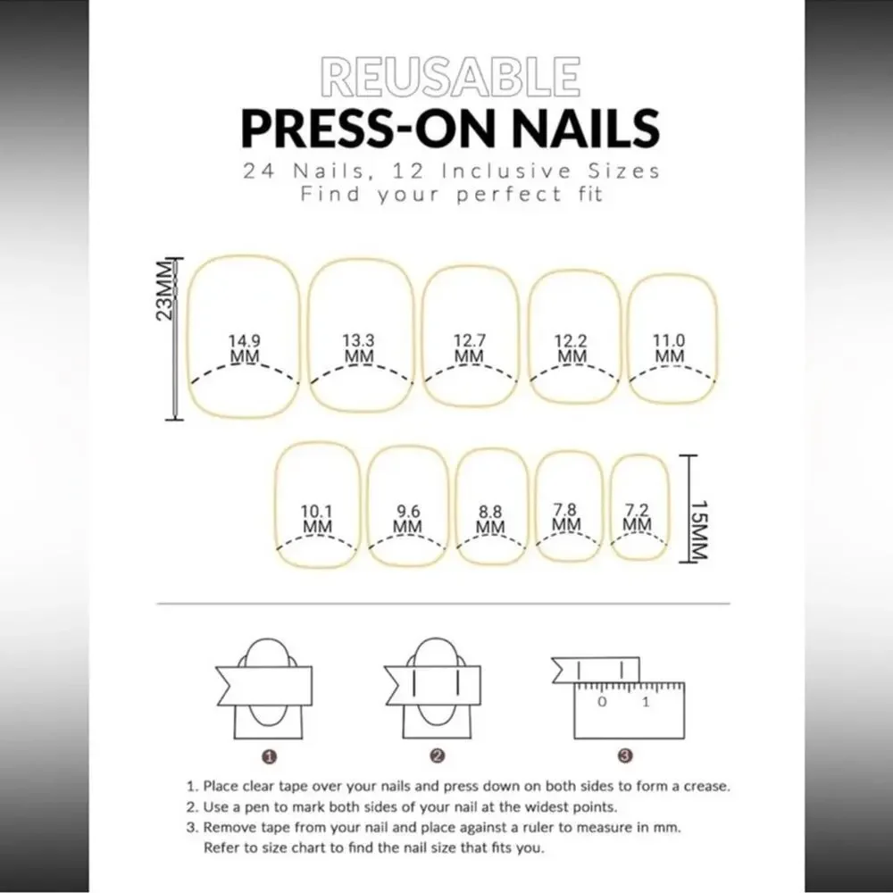Parisian Girl Pink White Tip French Manicure Bow 24 Set Square Press On Nails